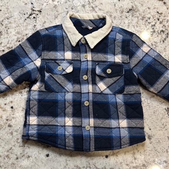 GAP Other - *GENTLY WORN* babyGap 18-24 M Quilted Plaid Button-Up Shacket